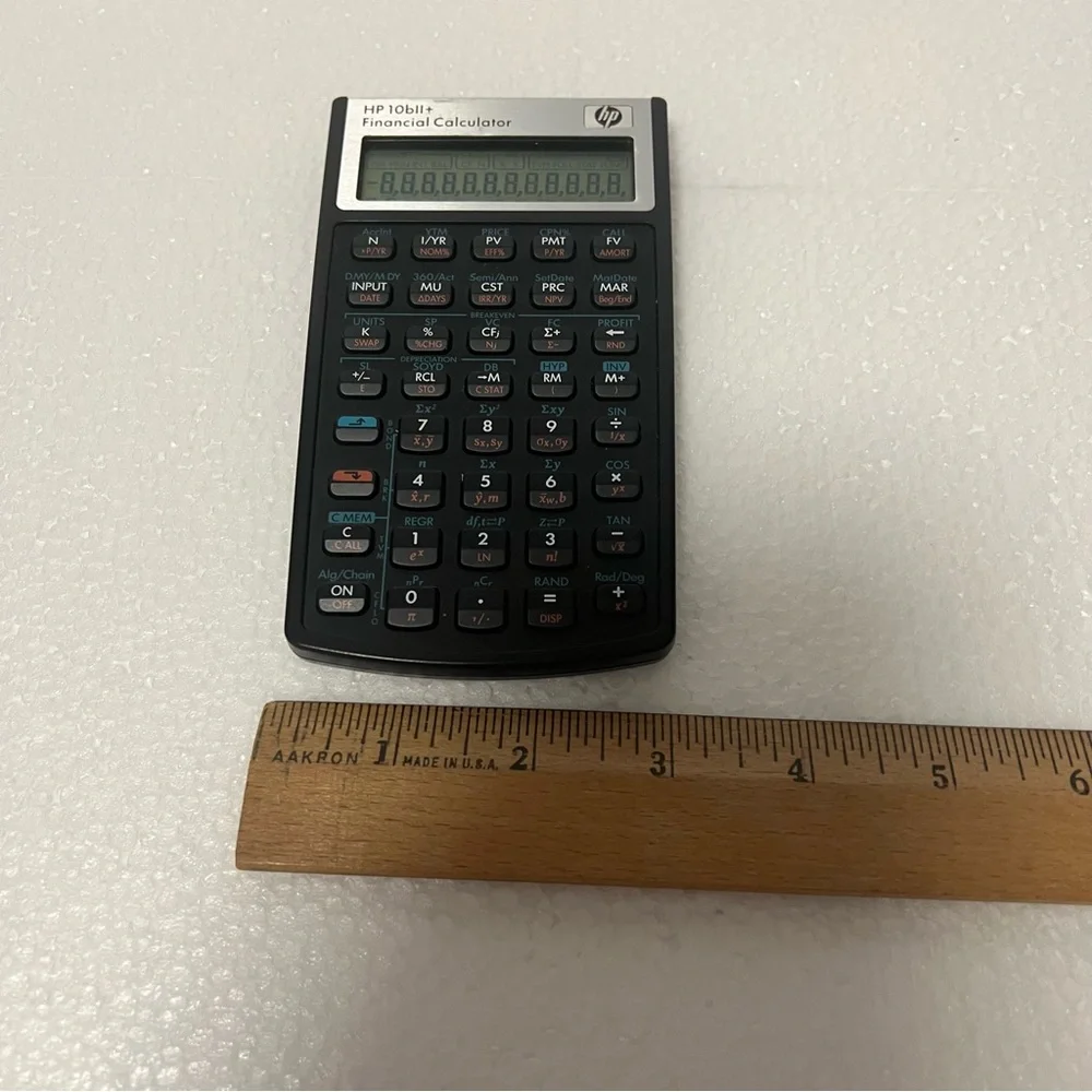 HP 10bII+ Black Financial Calculator